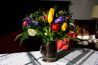 Bild mit Blumenstrauß